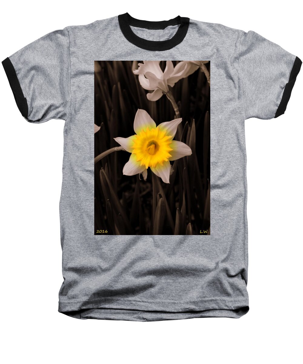 Daffodil Baseball T-Shirt featuring the photograph Daffodil by Lisa Wooten