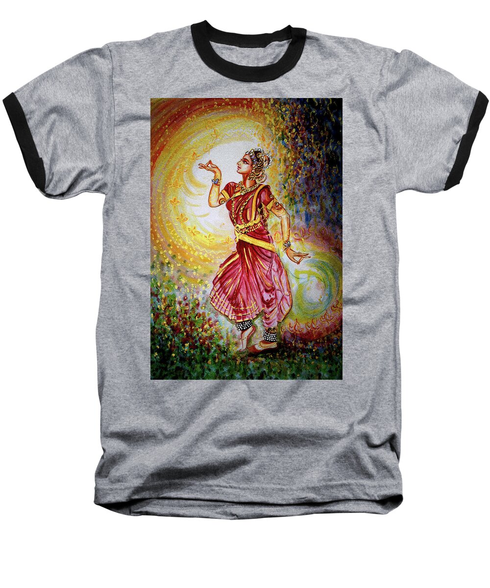 Dance Baseball T-Shirt featuring the painting Dance by Harsh Malik