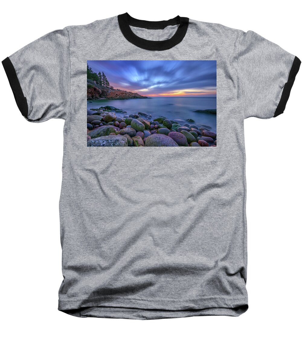 Acadia National Park Baseball T-Shirt featuring the photograph Dawn in Monument Cove by Rick Berk