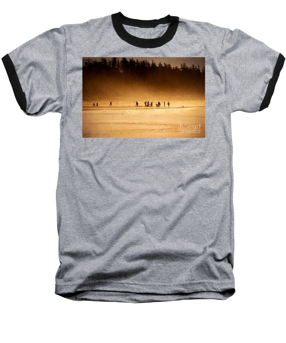 Beach Baseball T-Shirt featuring the photograph Day at the Beach by Barry Weiss