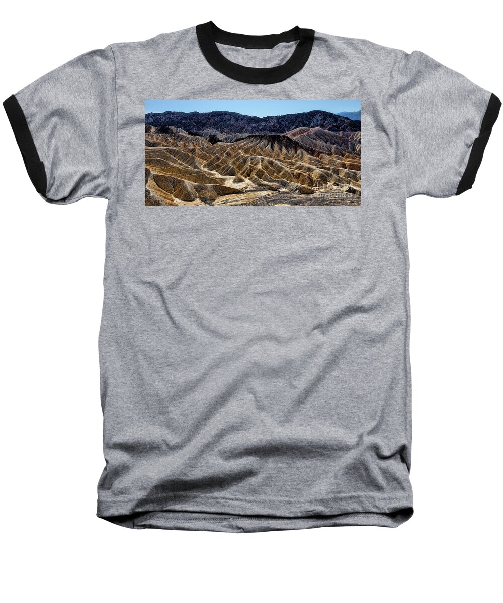 National Park Baseball T-Shirt featuring the digital art Death Valley 2 by Jason Abando
