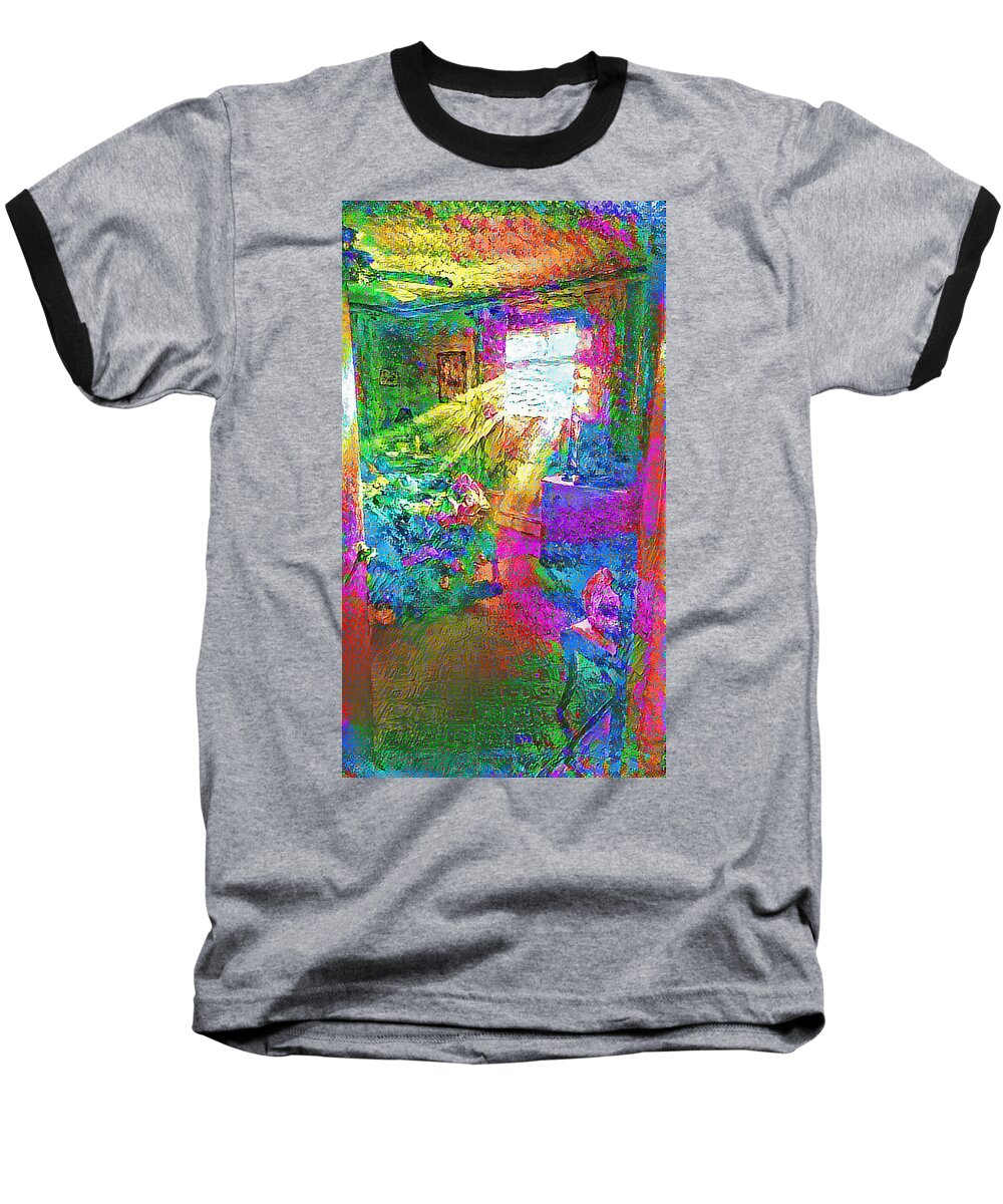 Phone Baseball T-Shirt featuring the digital art Deep Dream by Doug Schramm
