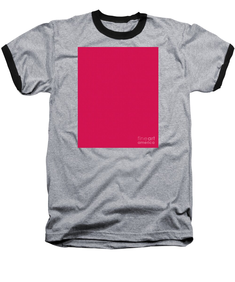 Unique Baseball T-Shirt featuring the digital art Deep Pink Textured by Susan Stevenson
