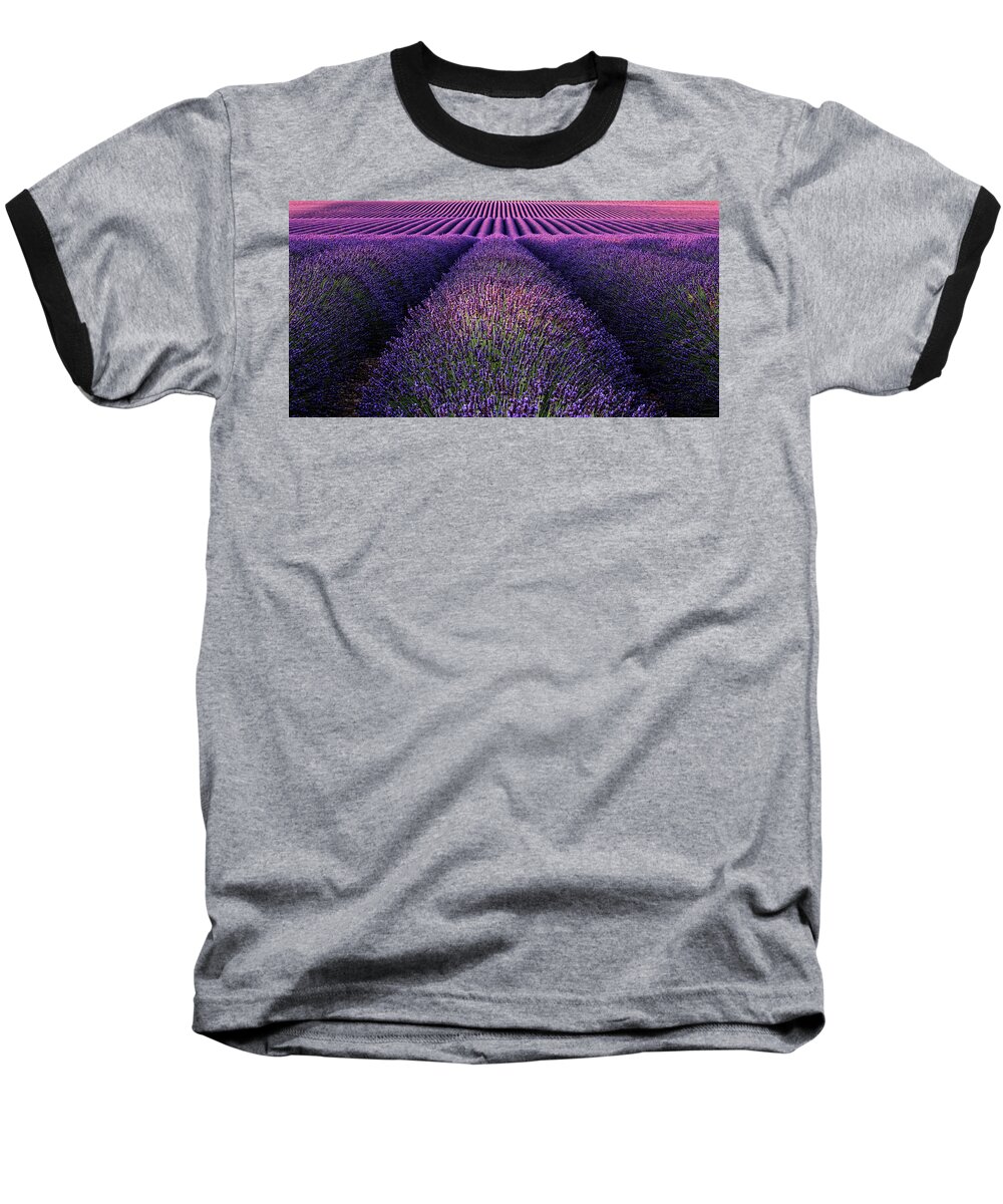 Landscape Baseball T-Shirt featuring the photograph Deep purple by Jorge Maia