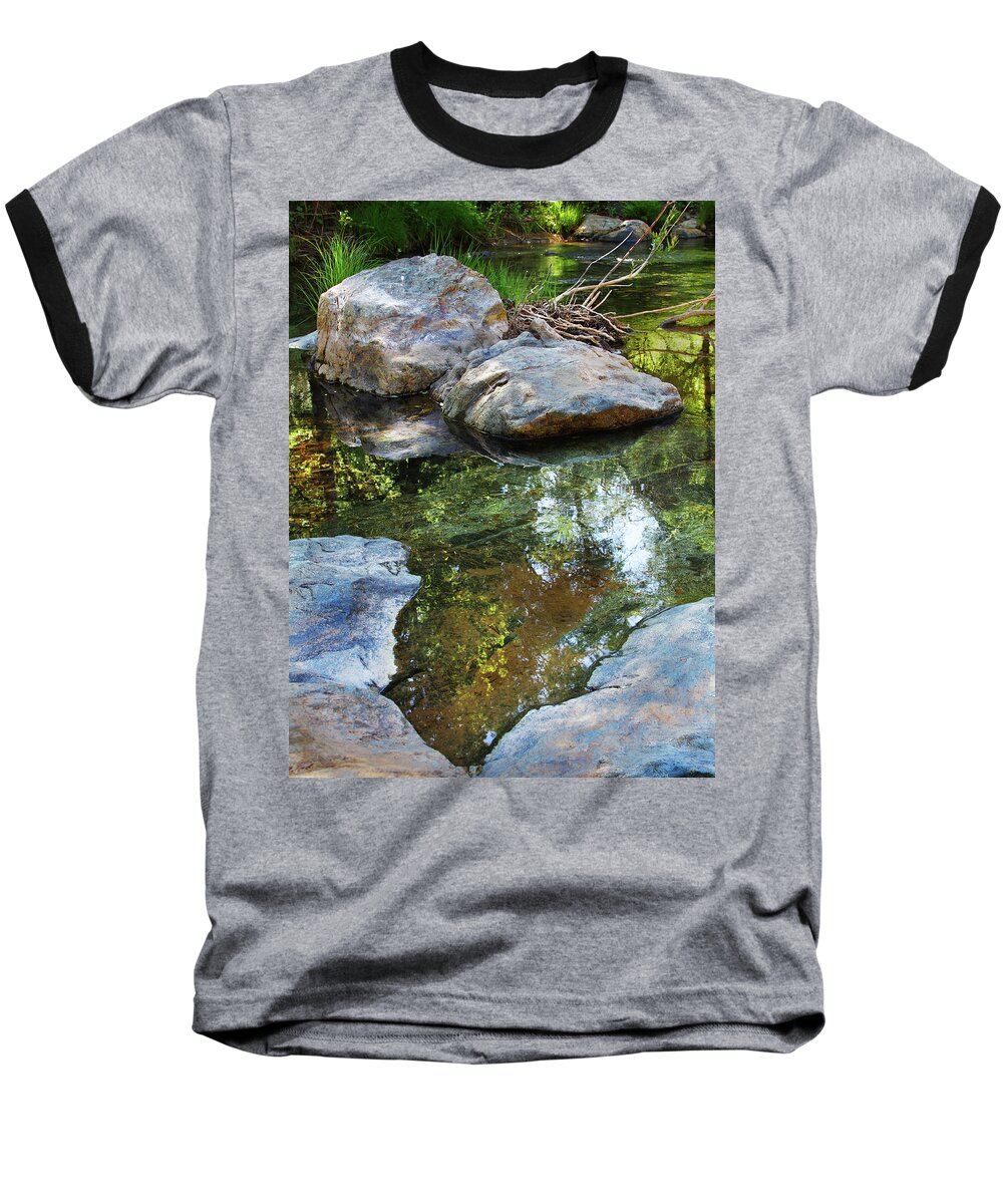 Deer Creek Baseball T-Shirt featuring the digital art Deer Creek Point Print by Lisa Redfern