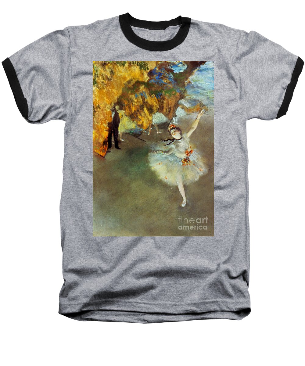 19th Century Baseball T-Shirt featuring the painting The Star, 1876-77 by Edgar Degas