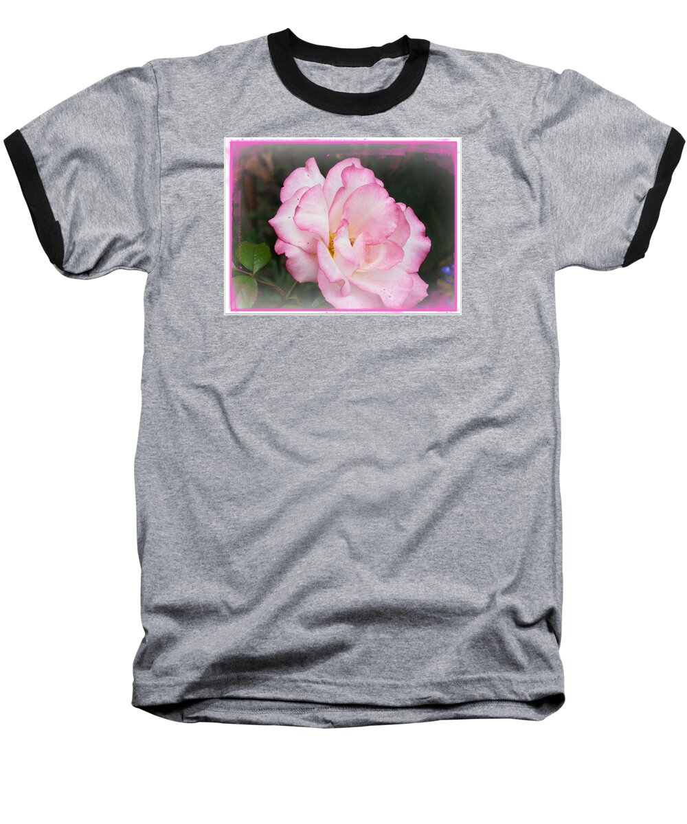 Flowers Baseball T-Shirt featuring the photograph Delicate Pink Petals by Deborah Kunesh