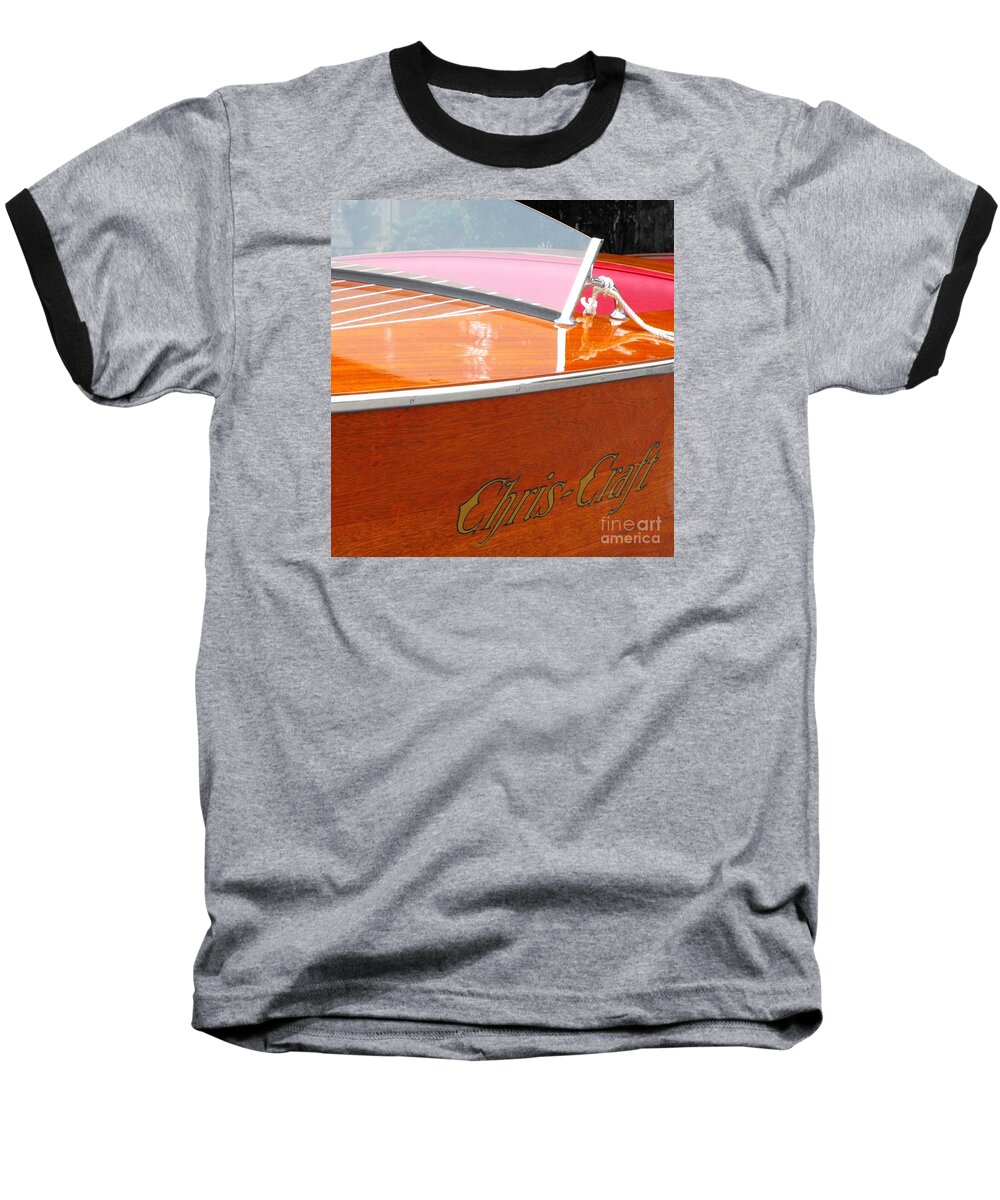 Chris Craft Baseball T-Shirt featuring the photograph Chris Craft Deluxe #1 by Neil Zimmerman
