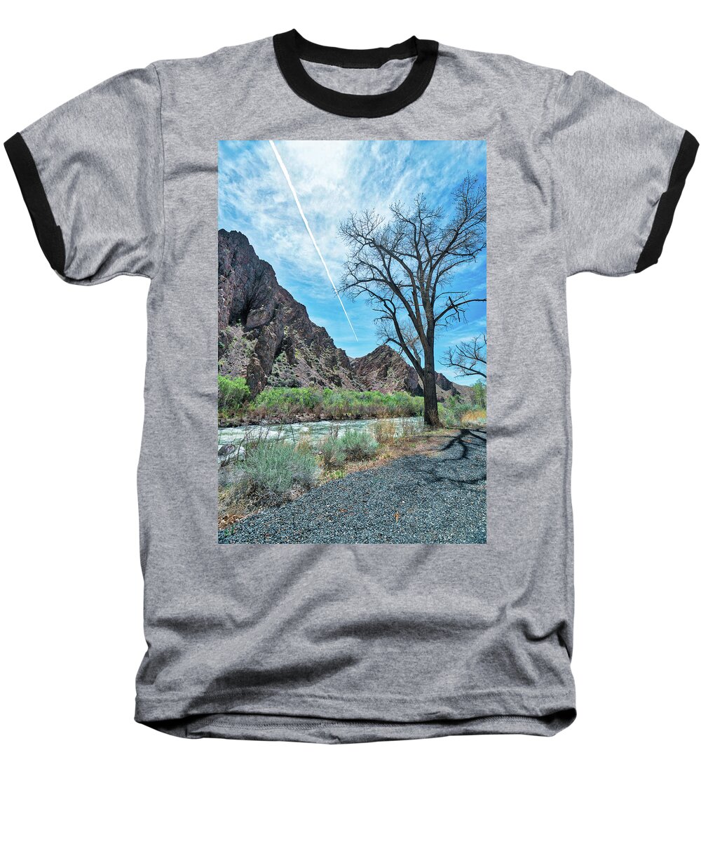 Canyon Baseball T-Shirt featuring the photograph Desert Canyon River by Michelle Joseph-Long