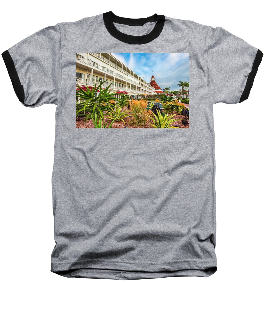 Hotel Del Coronado Baseball T-Shirt featuring the photograph Desert Del by Dan McGeorge