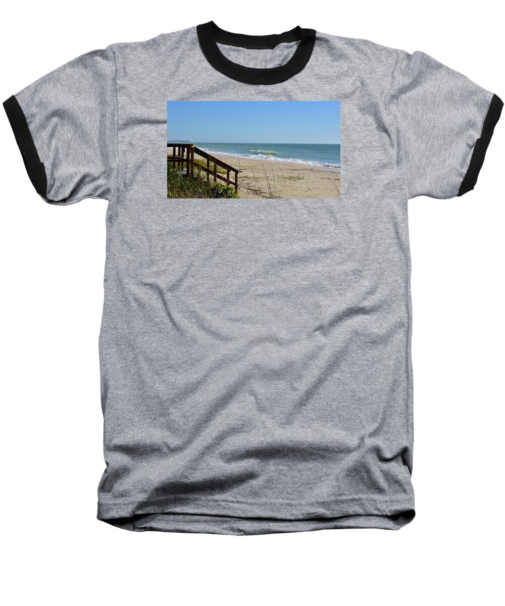Beach Baseball T-Shirt featuring the photograph Deserted by Carol Bradley