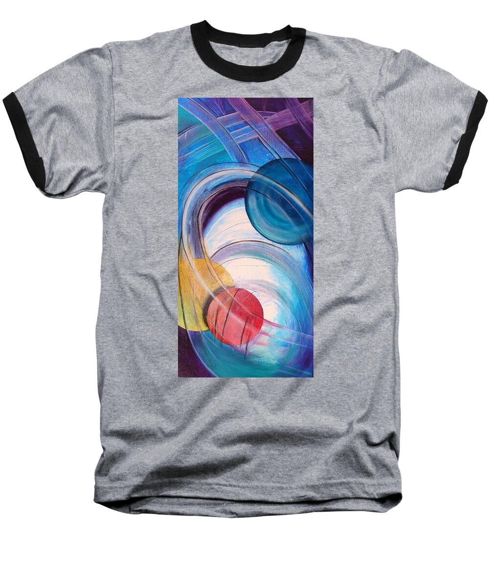 Art Baseball T-Shirt featuring the painting Dimensional Portal by Reina Cottier