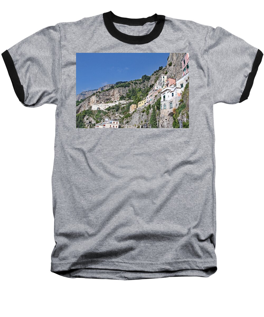 Amalfi Coast Baseball T-Shirt featuring the photograph Do Not Sleepwalk by Allan Levin