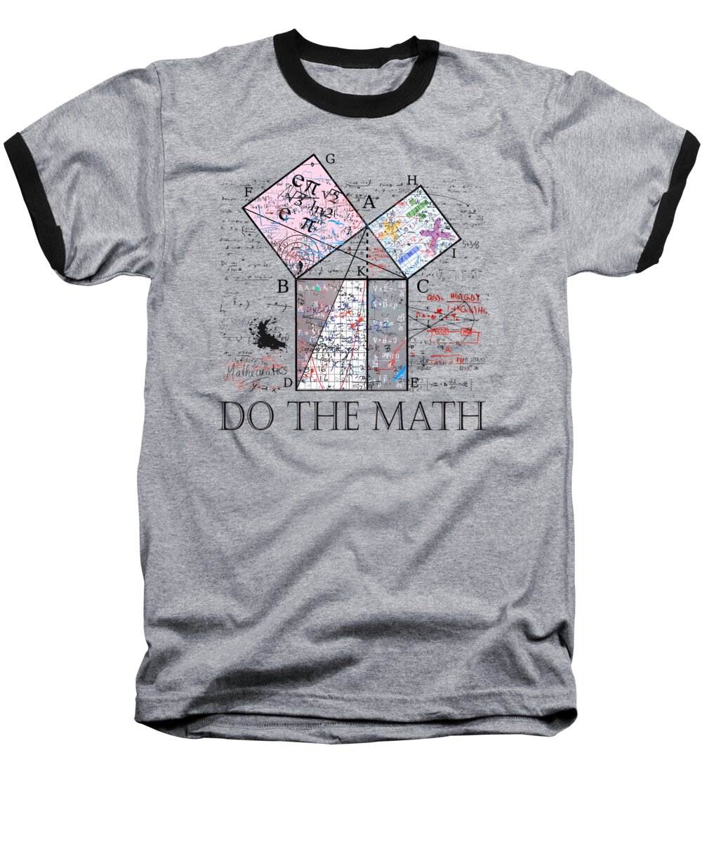 Mathematics Baseball T-Shirt featuring the digital art Do the Math by Mal Bray