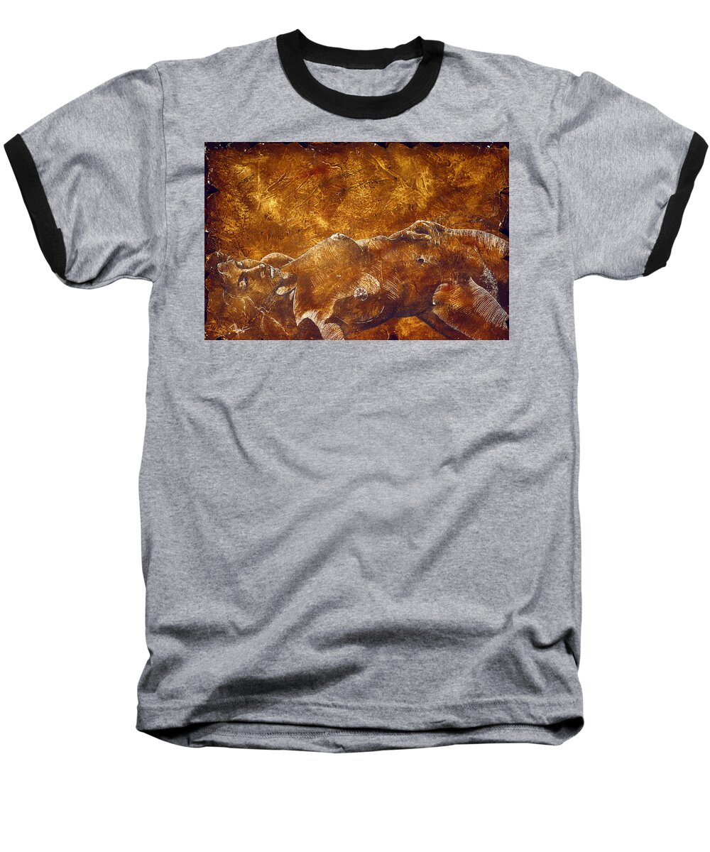 Nude Baseball T-Shirt featuring the painting Dorothy IV by Richard Hoedl