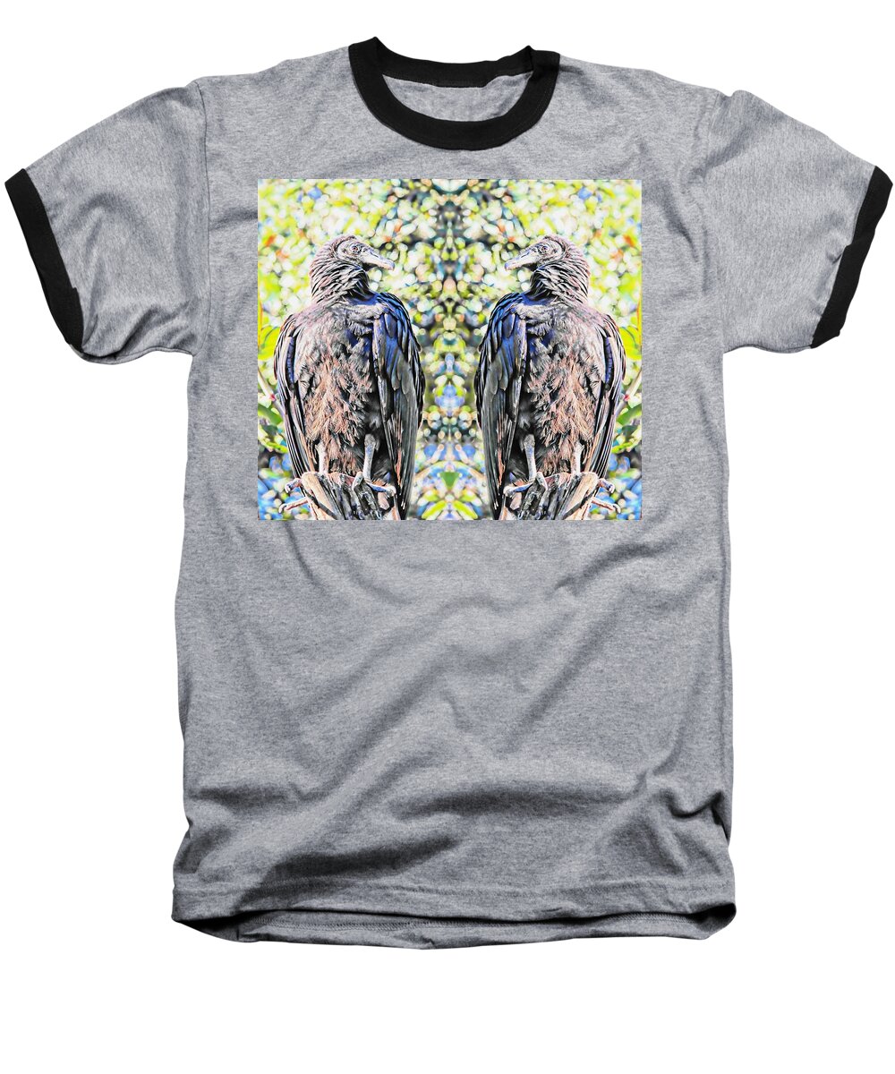 Bird Baseball T-Shirt featuring the photograph Double Trouble by Stoney Lawrentz