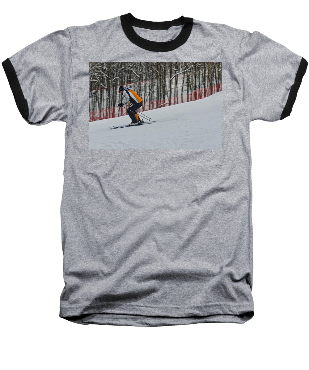 Europe Baseball T-Shirt featuring the photograph Downhill by Michael Goyberg