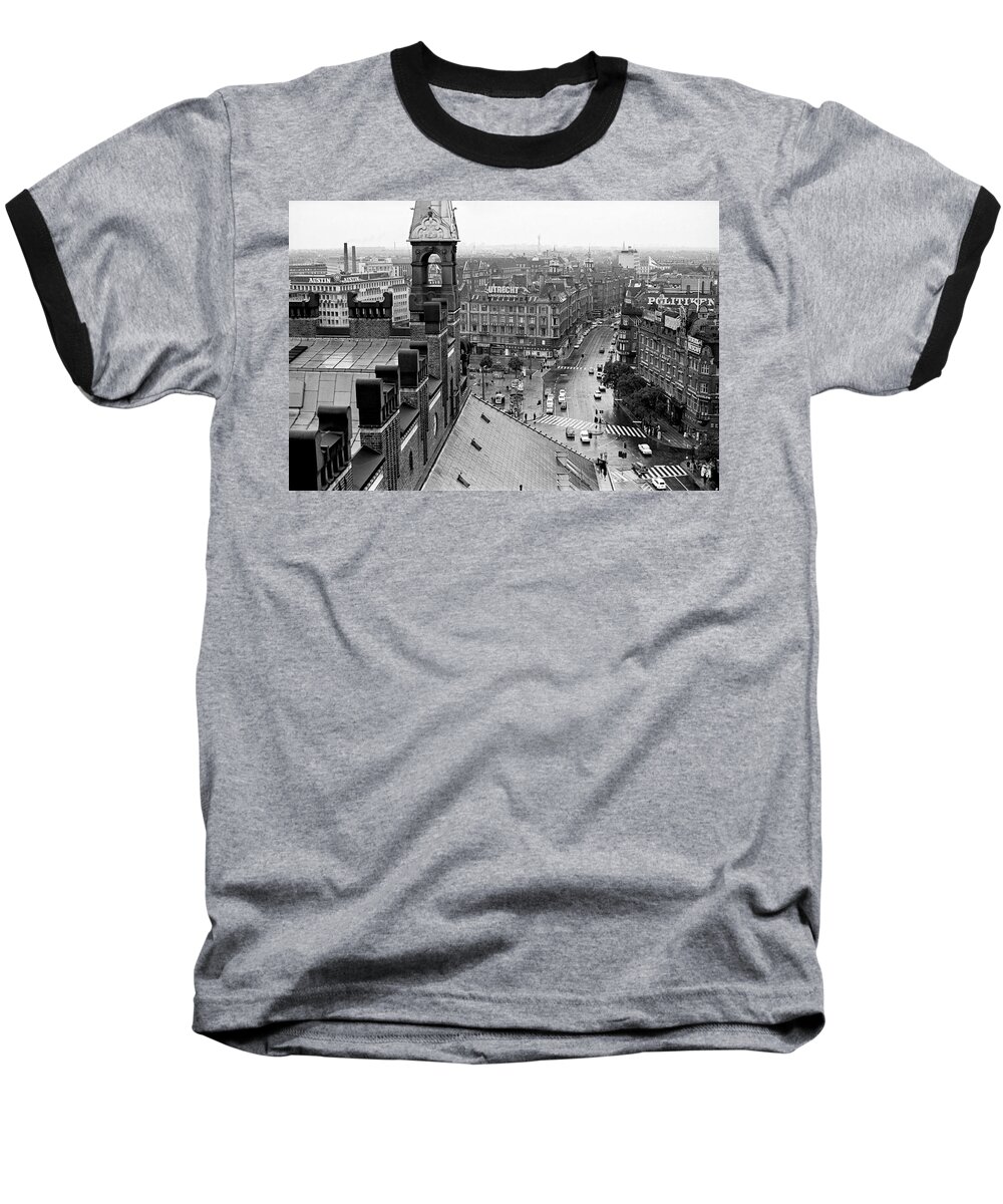 Copenhagen Baseball T-Shirt featuring the photograph Downtown Kobenhavn by Lee Santa