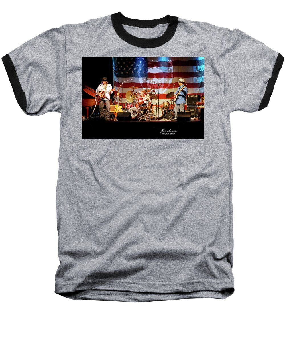  Baseball T-Shirt featuring the photograph Dr Phil and the Heart Attacks by John Loreaux