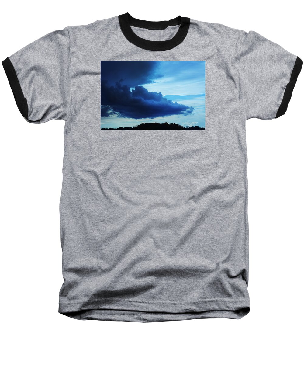 Dramatic Baseball T-Shirt featuring the photograph Dramatic Clouds by Steve Somerville