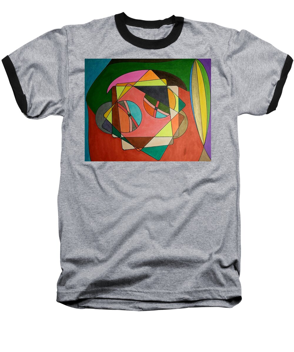 Geo - Organic Art Baseball T-Shirt featuring the painting Dream 332 by S S-ray