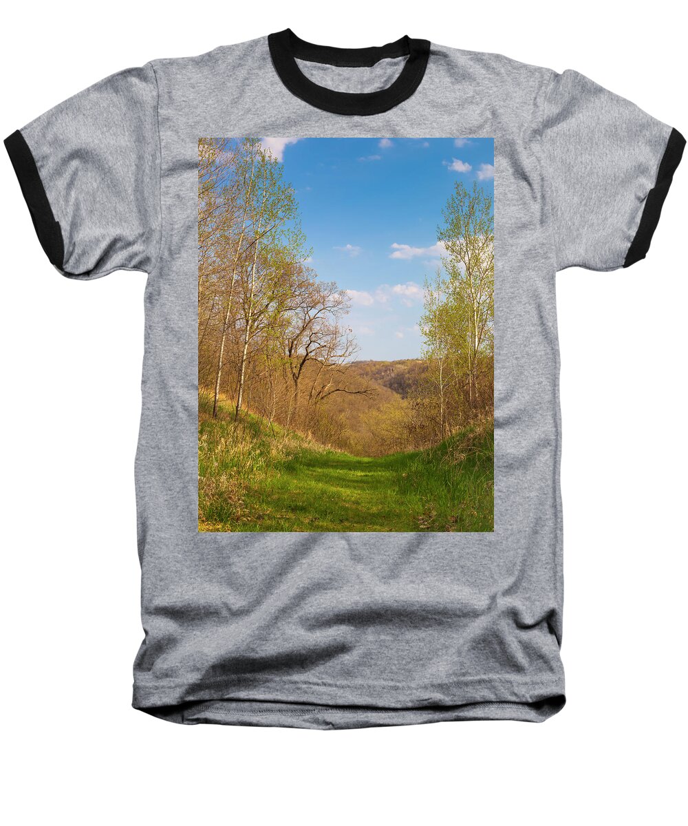 5dii Baseball T-Shirt featuring the photograph Driftless Vista by Mark Mille
