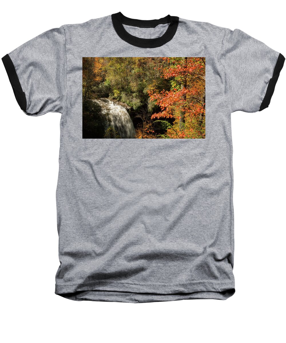 Dry Falls Baseball T-Shirt featuring the photograph Dry Falls in North Carolina by Rob Hemphill