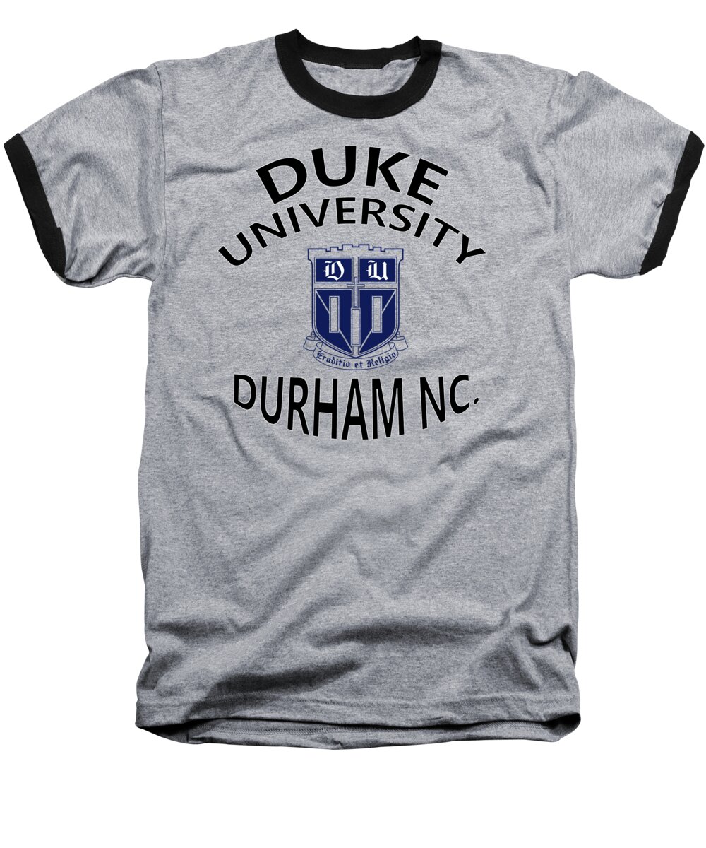 Duke Baseball T-Shirt featuring the digital art Duke University Durham NC by Movie Poster Prints