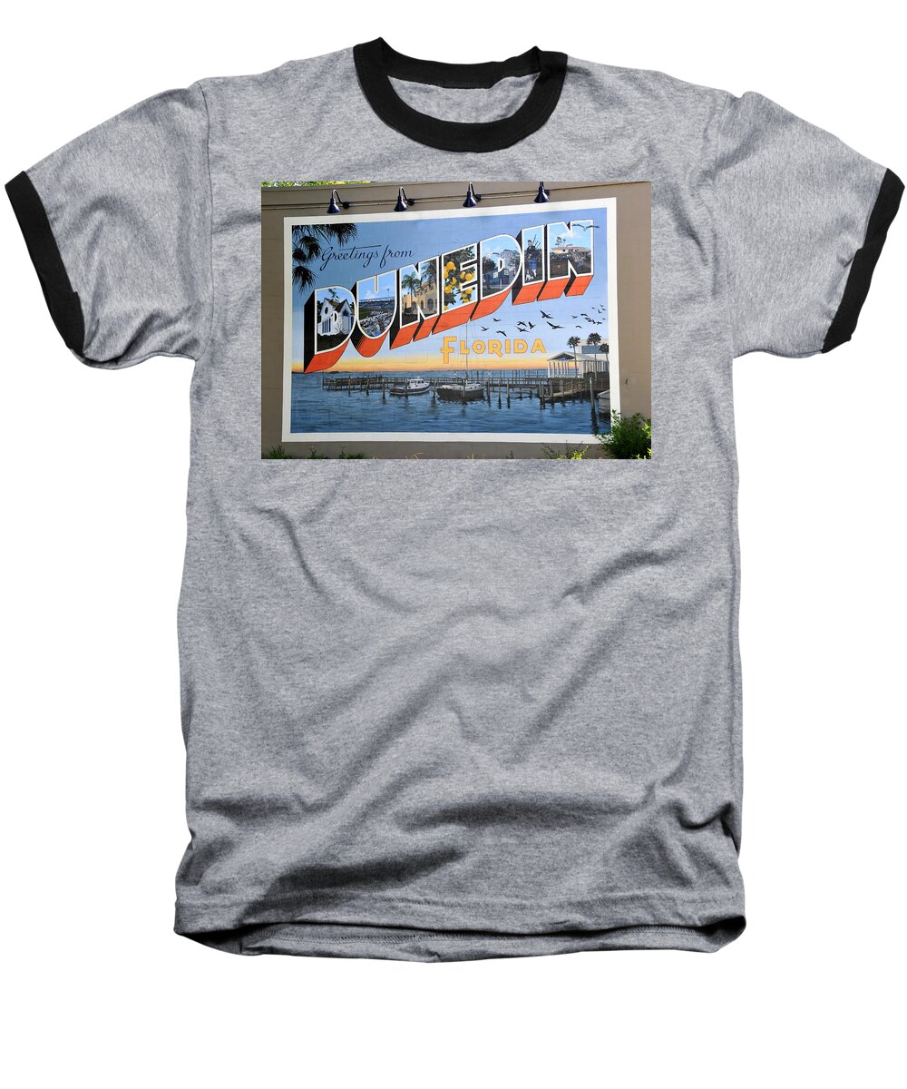 Dunedin Florida Baseball T-Shirt featuring the photograph Dunedin Florida Post Card by David Lee Thompson