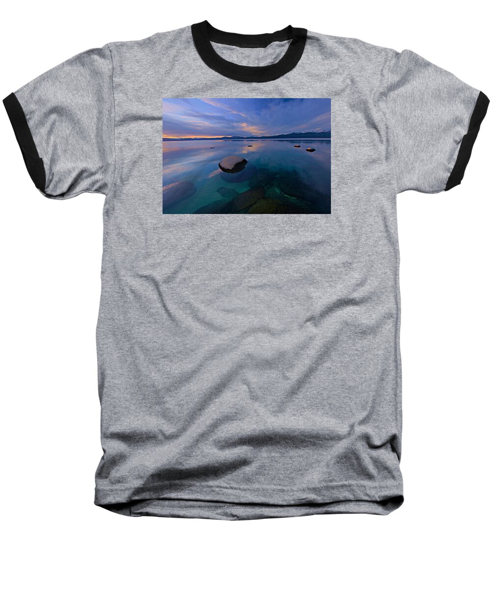 Lake Tahoe Baseball T-Shirt featuring the photograph Early Winter by Sean Sarsfield