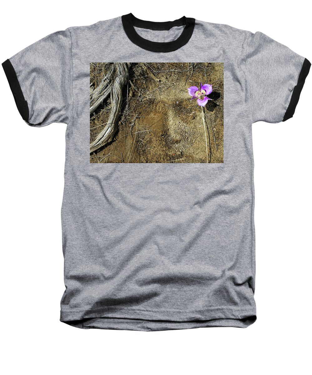 Mother Earth Baseball T-Shirt featuring the photograph Earth Memories-Desert Flower # 1 by Ed Hall