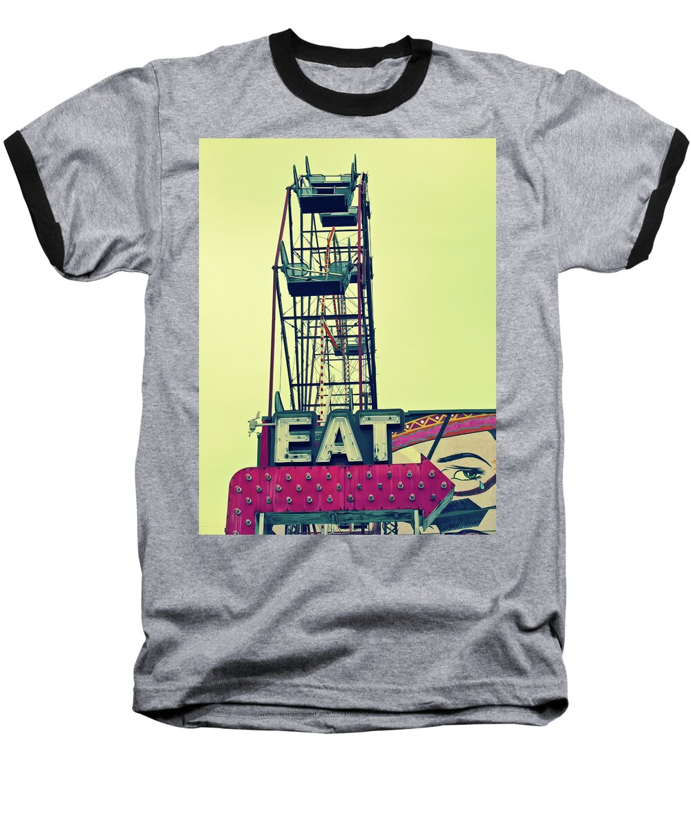 Eat Baseball T-Shirt featuring the photograph Eat Sign by Tony Grider