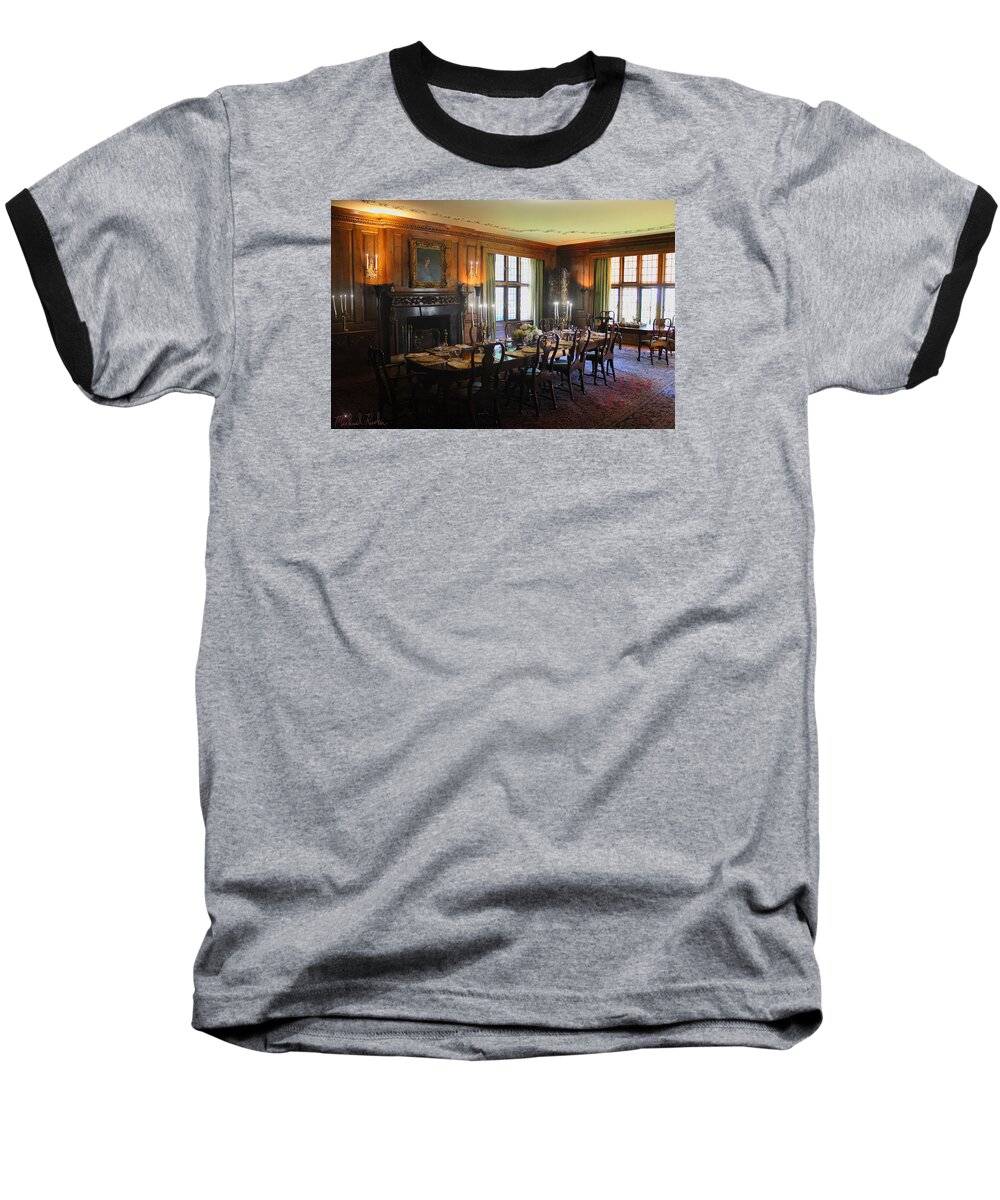 Henry Ford Baseball T-Shirt featuring the photograph Edsel and Eleanor Ford Dining Room by Michael Rucker