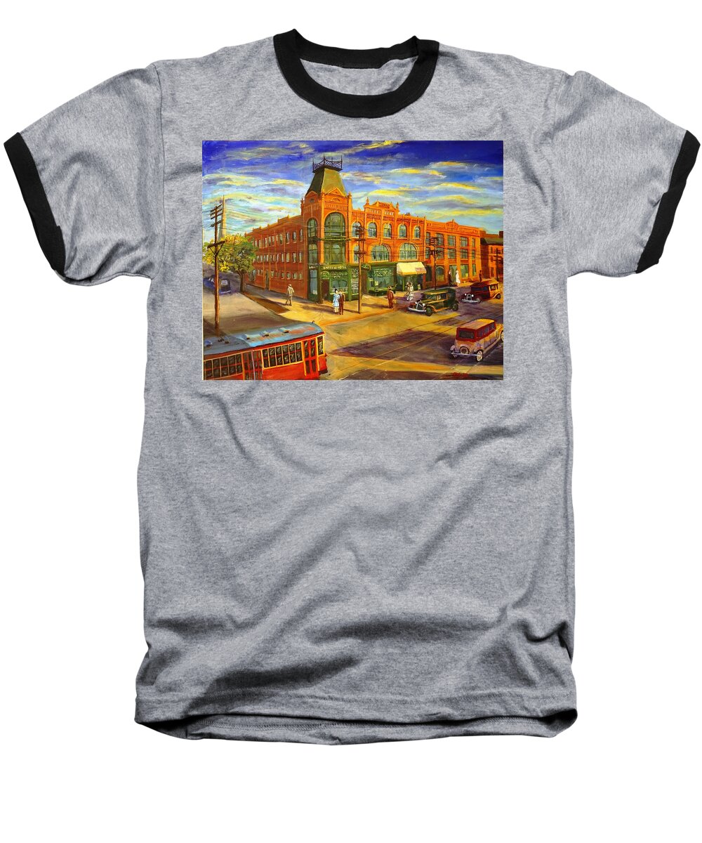 Hotel Baseball T-Shirt featuring the painting Empress Hotel, Afternoon 1926 by Brent Arlitt