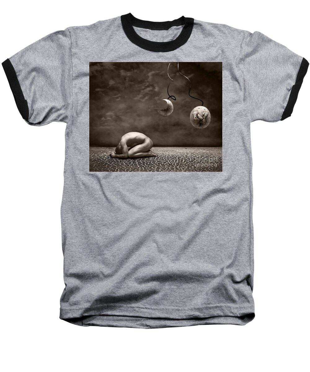 Surreal Baseball T-Shirt featuring the photograph Emptiness by Jacky Gerritsen
