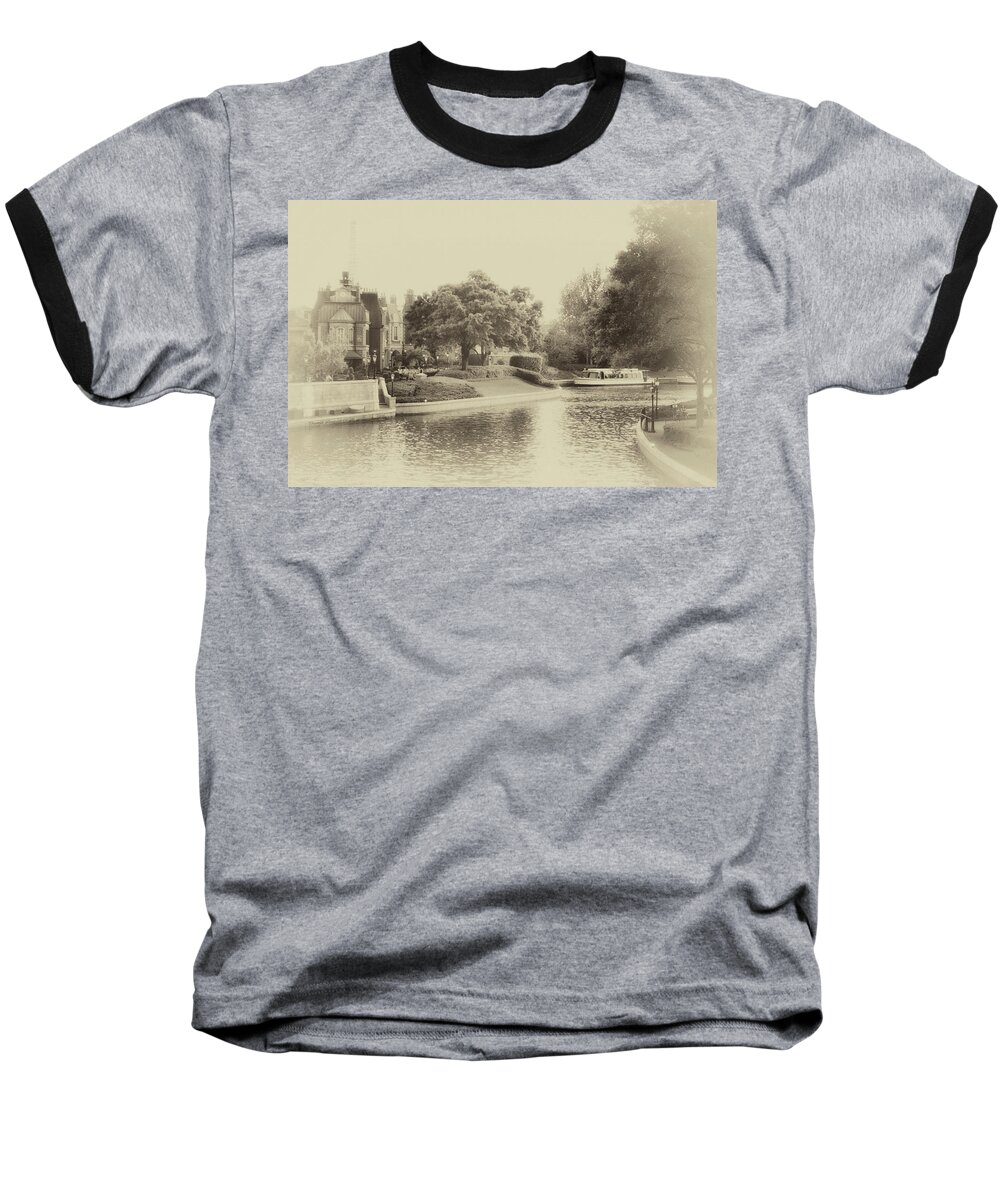 Castle Baseball T-Shirt featuring the photograph Epcot International Gateway WDW in Heirloom MP by Thomas Woolworth