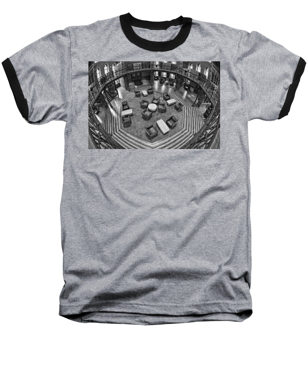 M.c. Escher Baseball T-Shirt featuring the photograph Escher's Study by Neil Shapiro
