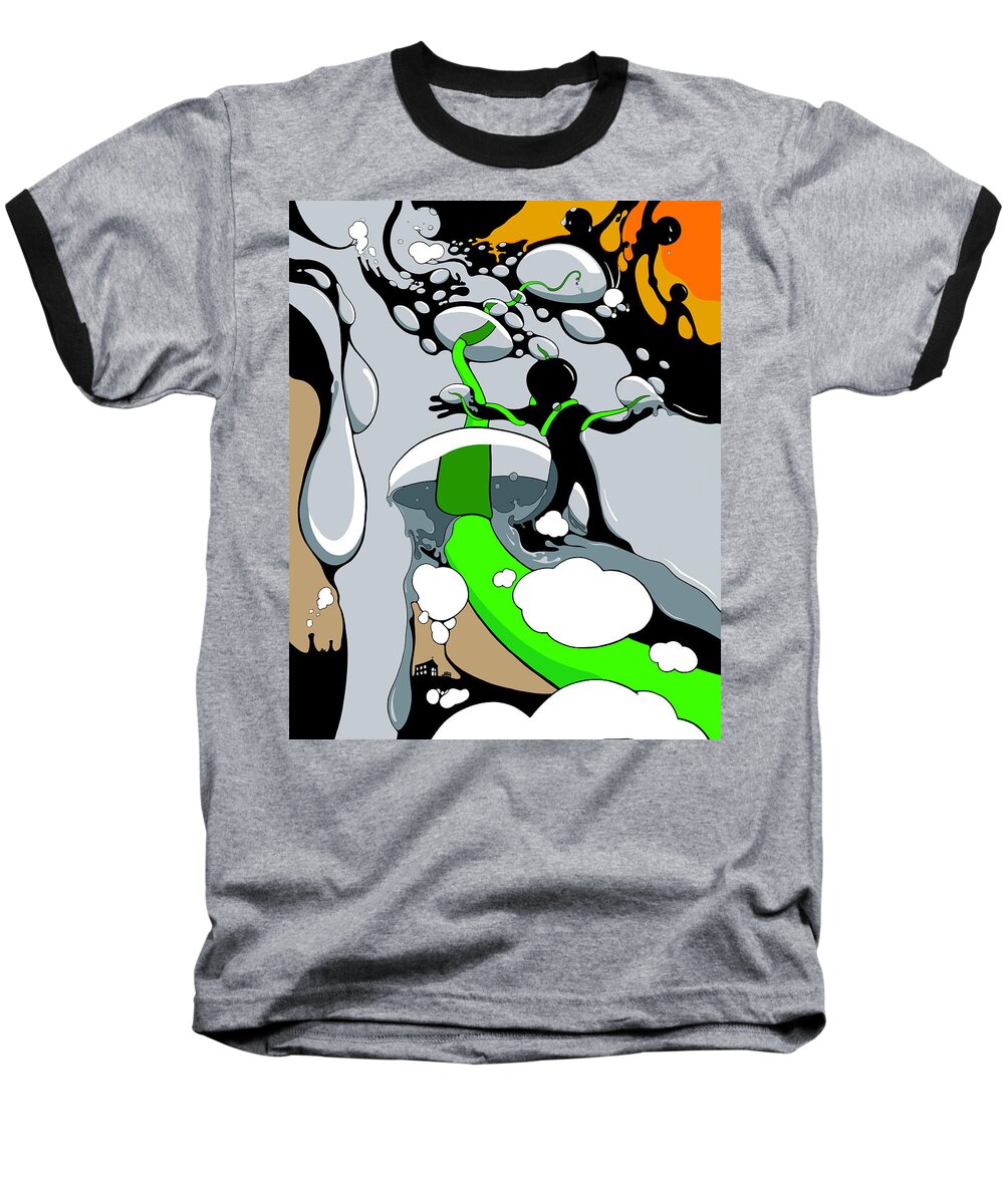 Vine Baseball T-Shirt featuring the drawing Eternal Spring by Craig Tilley