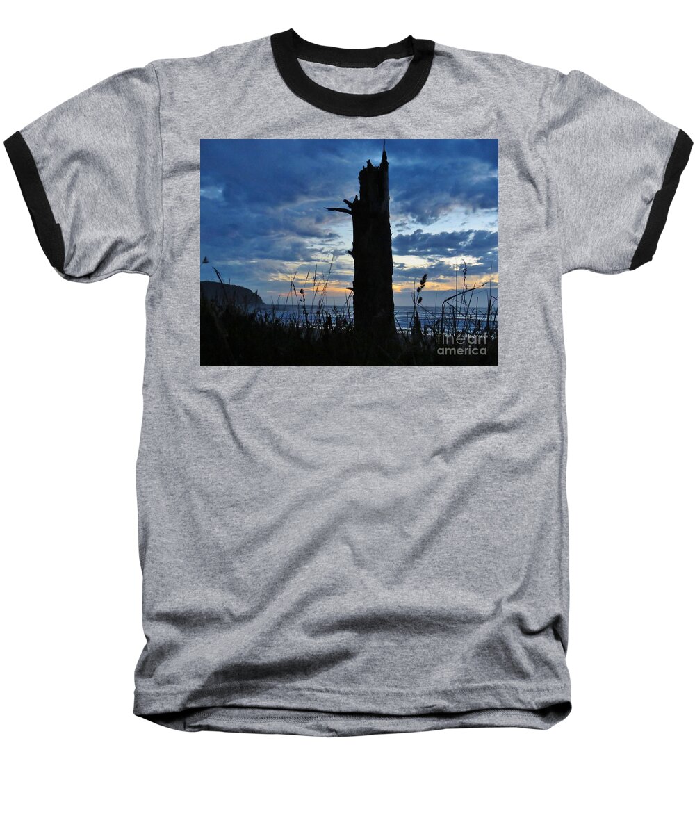 Silohuettes Baseball T-Shirt featuring the photograph Evening Silohuettes by Michele Penner