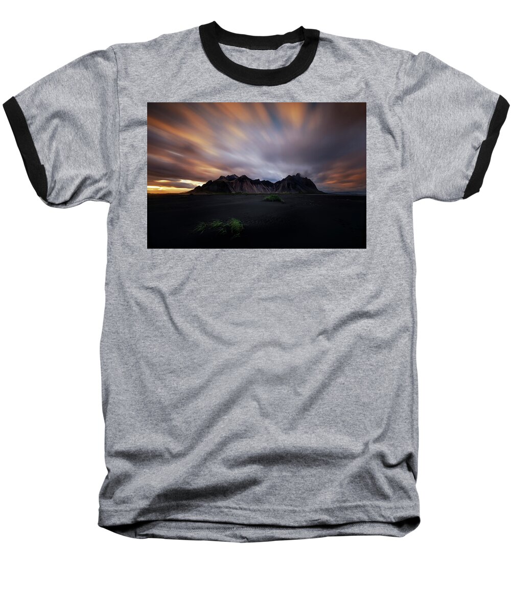 Iceland Baseball T-Shirt featuring the photograph Explosion by Dominique Dubied