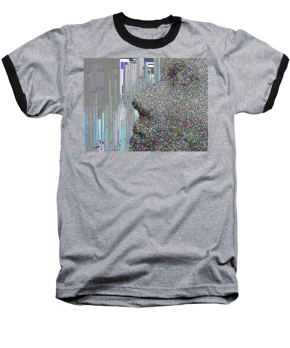 Face Baseball T-Shirt featuring the digital art Face It by Tim Allen