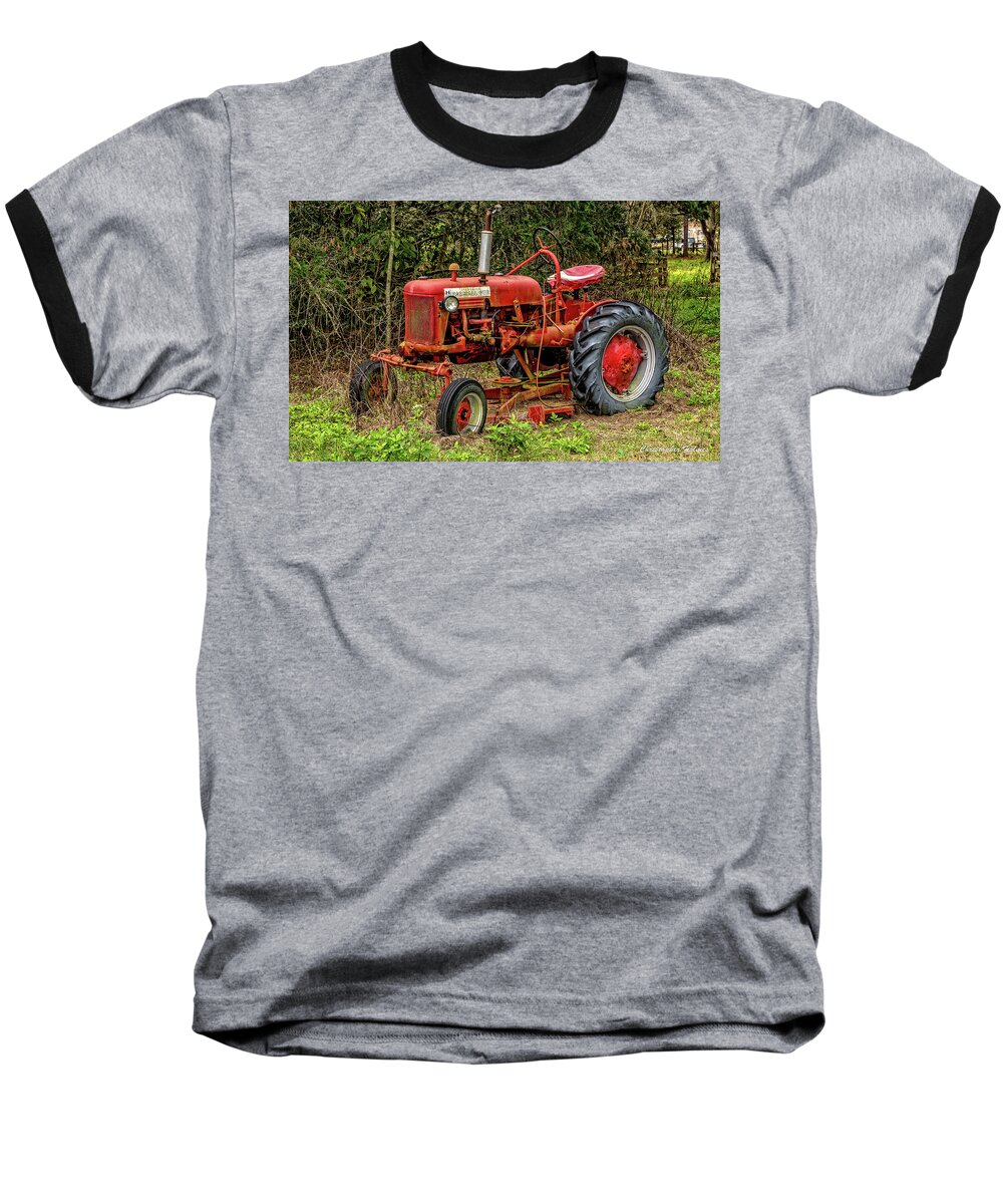 Christopher Holmes Photography Baseball T-Shirt featuring the photograph Farmall Cub by Christopher Holmes