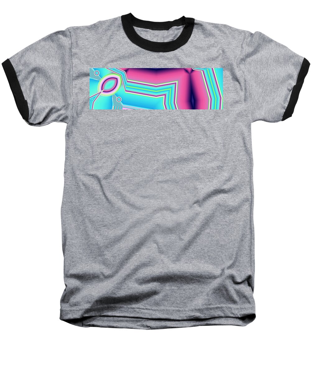 Magenta Baseball T-Shirt featuring the digital art Fertile by Ronald Bissett