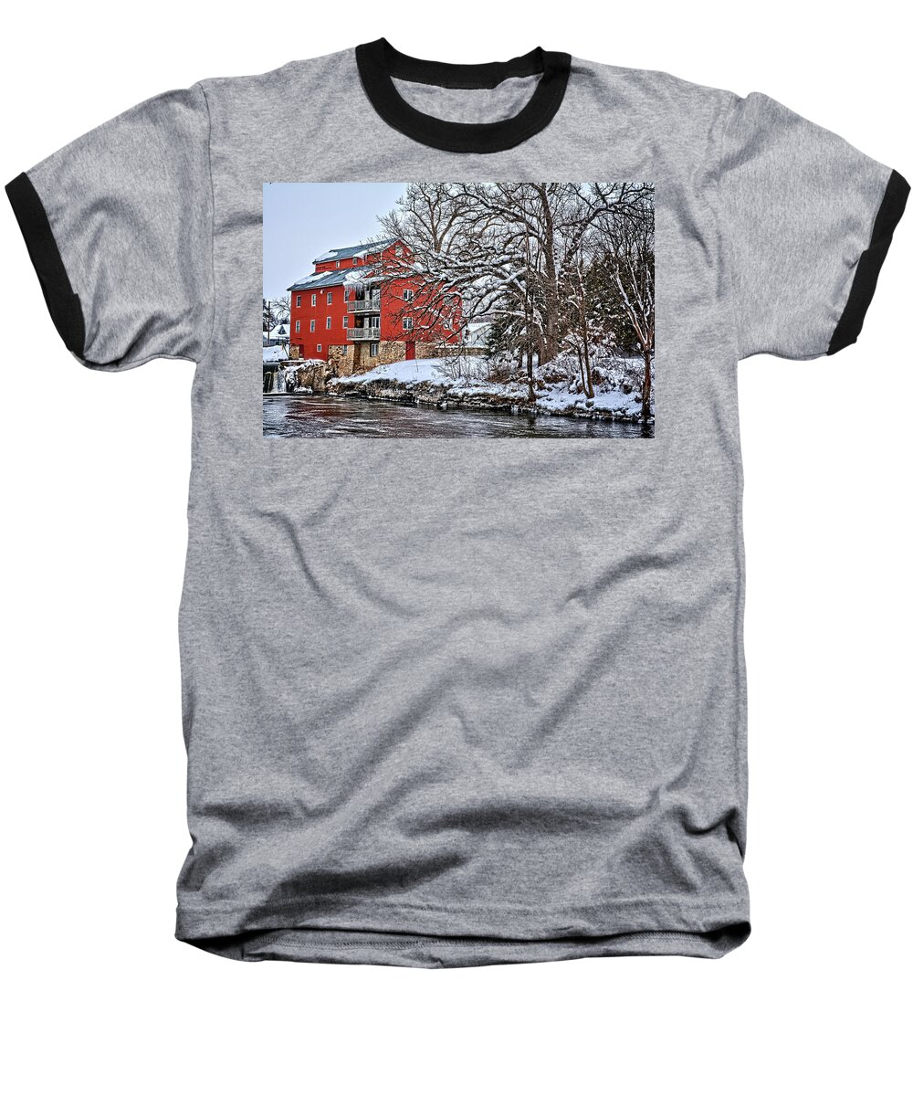 Mill Baseball T-Shirt featuring the photograph Fertile Winter by Bonfire Photography