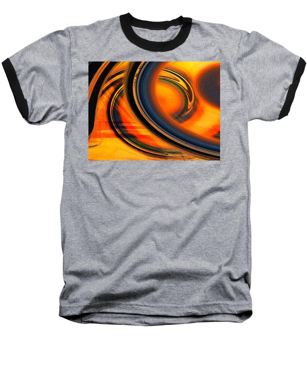 Fiery Rings Baseball T-Shirt featuring the photograph Fiery Celestial Rings by Shawna Rowe