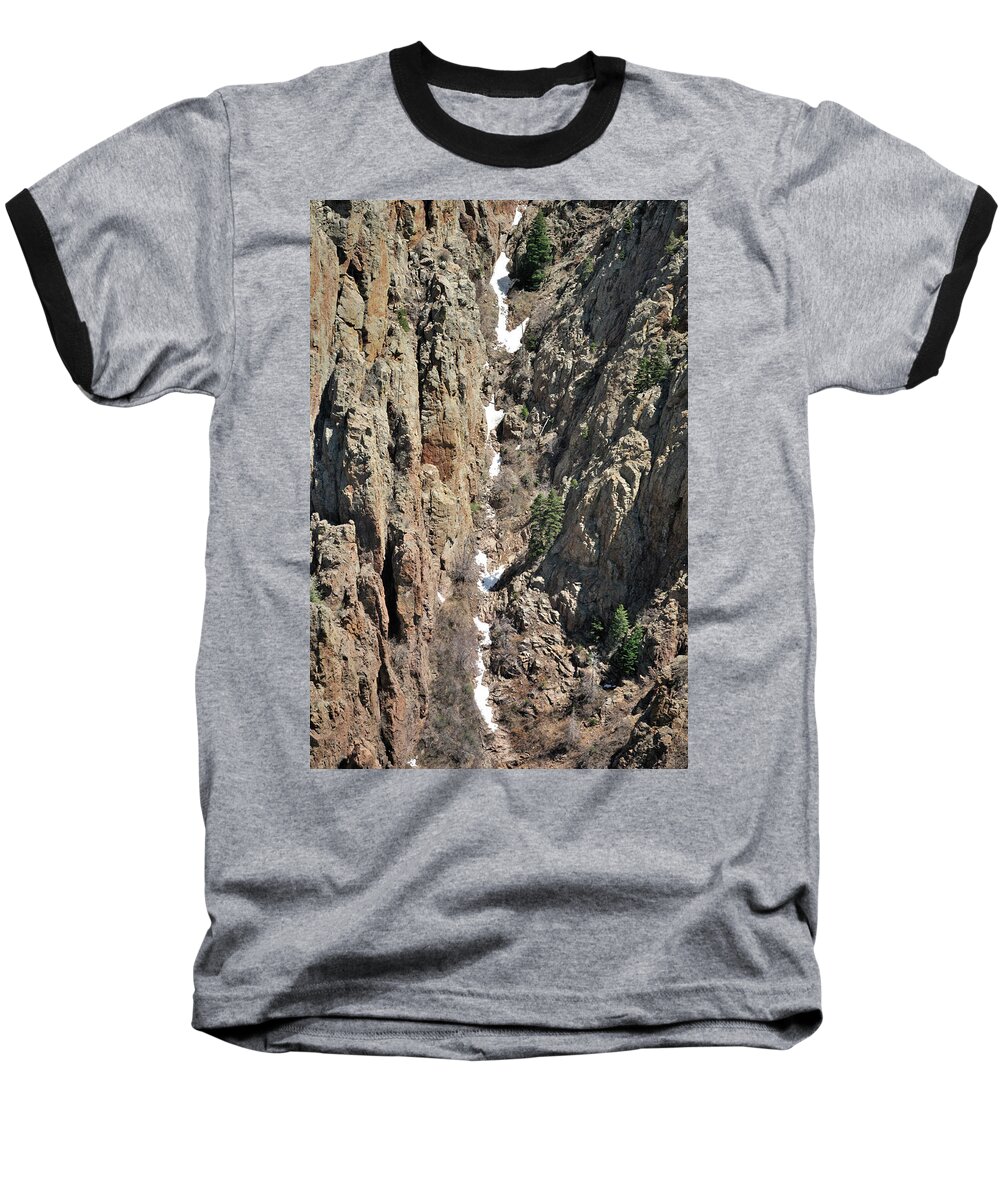 Landscape Baseball T-Shirt featuring the photograph Final Traces of Snow by Ron Cline