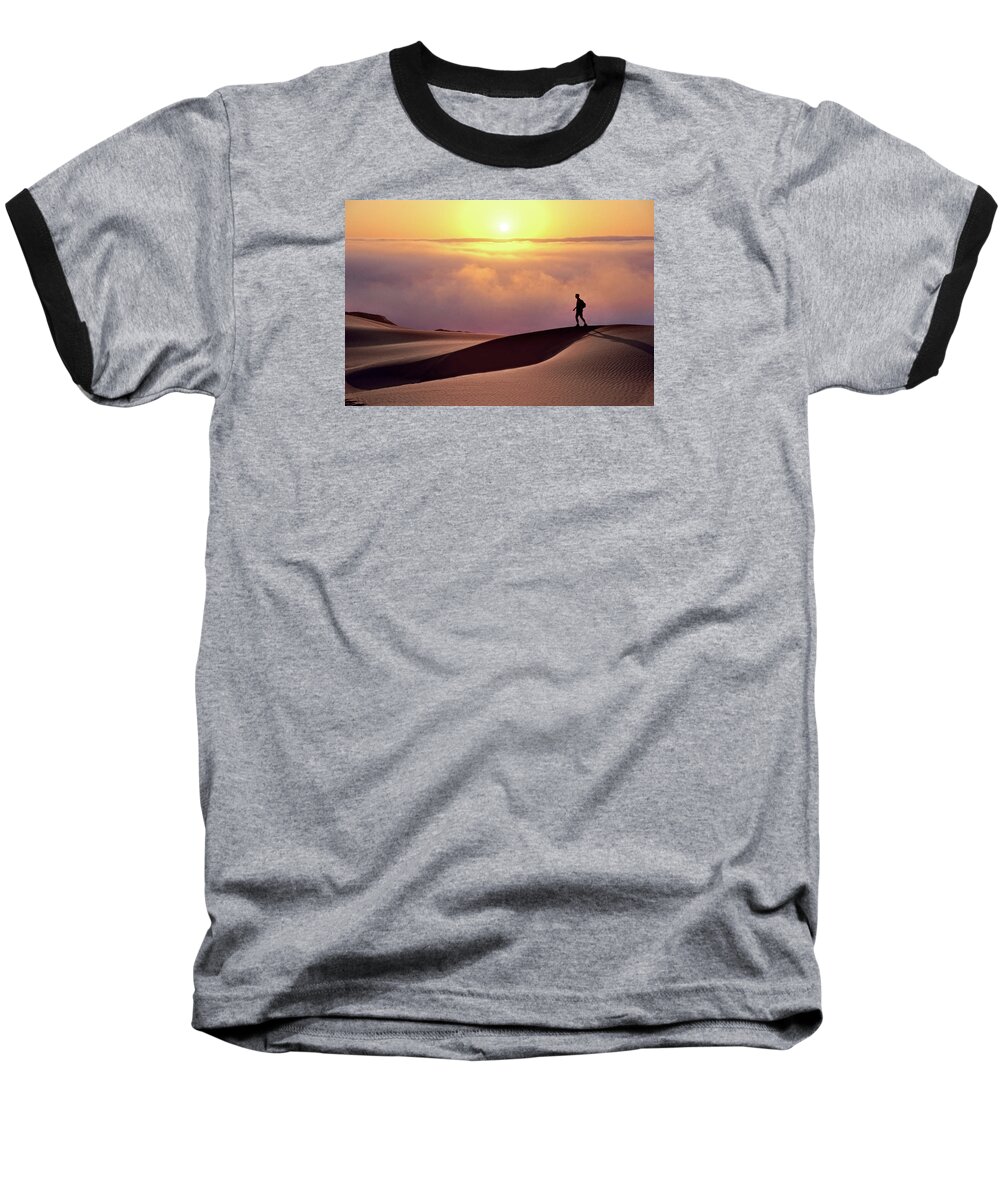 The Walkers Baseball T-Shirt featuring the photograph Finge Benefits by The Walkers