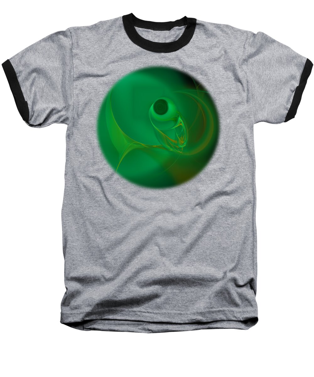 Fish Eye Baseball T-Shirt featuring the digital art Fish Eye by Victoria Harrington