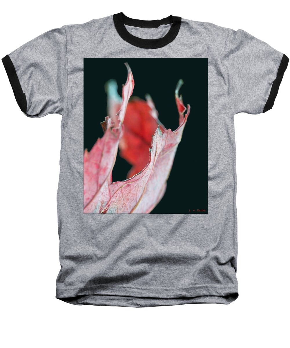 Abstract Baseball T-Shirt featuring the photograph Flame by Lauren Radke