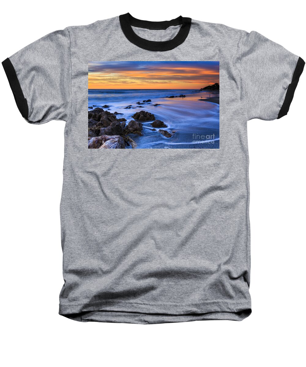 Florida Baseball T-Shirt featuring the photograph Florida Beach Sunset by Ben Graham